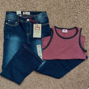 *BUNDLE FIT* muscle tee w/ bootcut pants